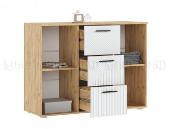 Комод Сильвия, крафт/белый (Миф) в Арамиле - aramil.mebel-e96.ru