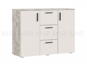 Комод Сильвия, дуб юкон/кашемир (Миф) в Арамиле - aramil.mebel-e96.ru