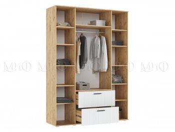 Шкаф 1600 мм Сильвия, крафт/белый (Миф) в Арамиле - aramil.mebel-e96.ru