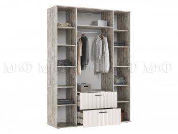 Шкаф 1600 мм Сильвия, дуб юкон/кашемир (Миф) в Арамиле - aramil.mebel-e96.ru
