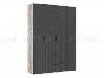 Шкаф 1600 мм Сильвия, дуб юкон/графит (Миф) в Арамиле - aramil.mebel-e96.ru