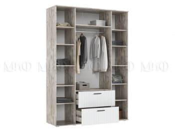 Шкаф 1600 мм Сильвия, дуб юкон/белый (Миф) в Арамиле - aramil.mebel-e96.ru