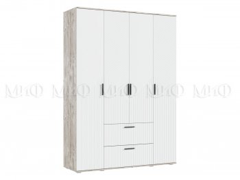 Шкаф 1600 мм Сильвия, дуб юкон/белый (Миф) в Арамиле - aramil.mebel-e96.ru
