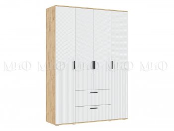 Шкаф 1600 мм Сильвия, крафт/белый (Миф) в Арамиле - aramil.mebel-e96.ru