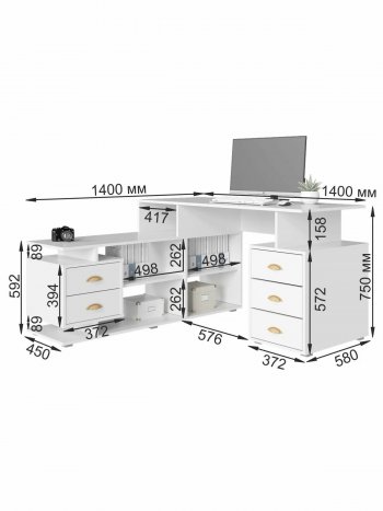 Стол компьютерный СК-8 (ВНК) в Арамиле - aramil.mebel-e96.ru