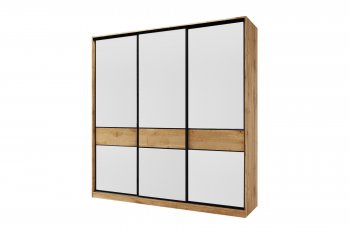 Шкаф-купе 1800 мм SLIM 3-хдвер. BS18-6.3D белый (Мама) в Арамиле - aramil.mebel-e96.ru