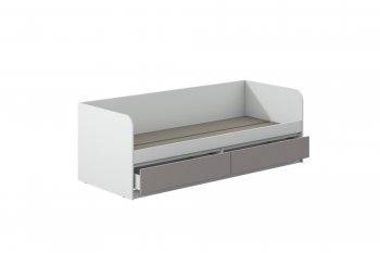 Кровать Соната 900 белый/кашемир(Зарон) в Арамиле - aramil.mebel-e96.ru