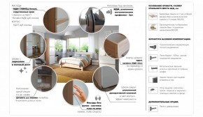 Спальня Дакота Комод 4ящ Дуб сонома/Белый глянец в Арамиле - aramil.mebel-e96.ru