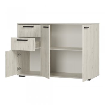 Комод Стандарт 3 NEW крафт белый (БТС) в Арамиле - aramil.mebel-e96.ru