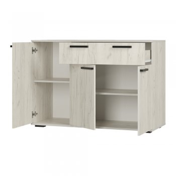 Комод Стандарт 4 NEW крафт белый (БТС) в Арамиле - aramil.mebel-e96.ru