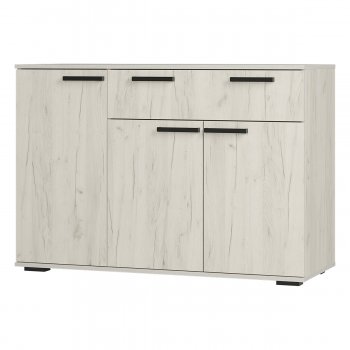 Комод Стандарт 4 NEW крафт белый (БТС) в Арамиле - aramil.mebel-e96.ru