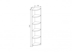 Стеллаж угловой  Сканди, СДУ370.1 (ДСВ) в Арамиле - aramil.mebel-e96.ru