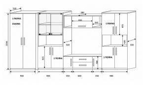 Стенка Вега 4 в Арамиле - aramil.mebel-e96.ru