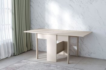 Стол-книжка ЛДСП Бодега белая (Диал) в Арамиле - aramil.mebel-e96.ru