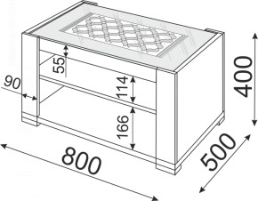 Стол журнальный Тиффани М09 (Риннер) в Арамиле - aramil.mebel-e96.ru