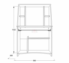 Стол компьютерный СК 3 в Арамиле - aramil.mebel-e96.ru