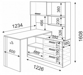 Стол компьютерный Волкер М7 (Риннер) в Арамиле - aramil.mebel-e96.ru