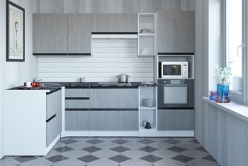 Кухонный гарнитур Сюита мега прайм 1500*2700 мм (Герда) в Арамиле - aramil.mebel-e96.ru