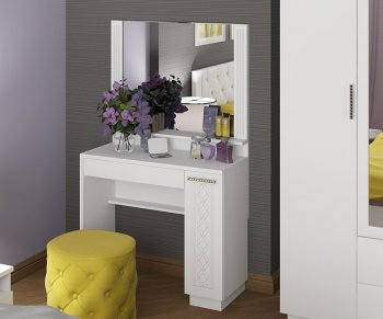 Стол туалетный с зеркалом М36+М37 Тиффани (Риннер) в Арамиле - aramil.mebel-e96.ru