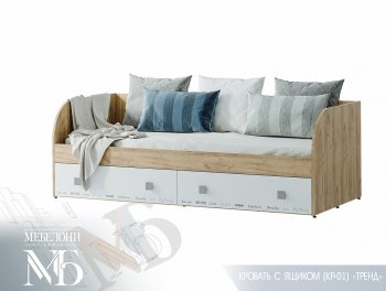 Кровать с ящиками Тренд LIGHT КР-01 (БТС) в Арамиле - aramil.mebel-e96.ru | фото