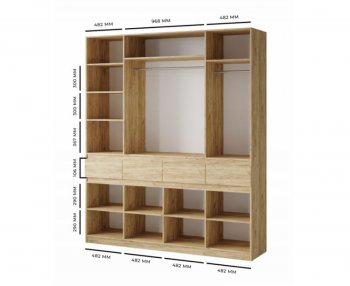 Шкаф 2000 мм Турин ЛДСП крафт серый/кашемир (ВВР) в Арамиле - aramil.mebel-e96.ru