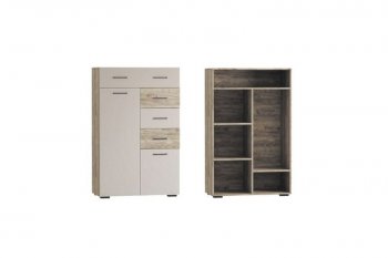 Стенка Турин крафт серый/кашемир, модульная (ВВР) в Арамиле - aramil.mebel-e96.ru