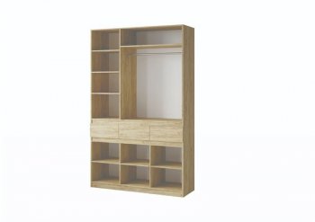 Шкаф 1500 мм Турин ЛДСП крафт/белый шагрень (ВВР) в Арамиле - aramil.mebel-e96.ru