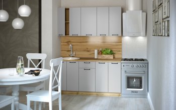 КУхонный гарнитур Валерия 1600 мм вотан/серый (Сурская) в Арамиле - aramil.mebel-e96.ru
