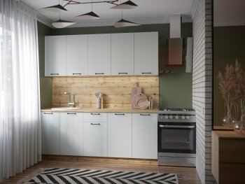 КУхонный гарнитур Валерия 2000 мм вотан/серый (Сурская) в Арамиле - aramil.mebel-e96.ru