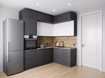 Кухонный гарнитур угловой Вегас 2200*1700 мм (Санвут) в Арамиле - aramil.mebel-e96.ru