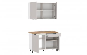 Кухонный гарнитур 1200 мм Венера кашемир ЛДСП (Олмеко) в Арамиле - aramil.mebel-e96.ru