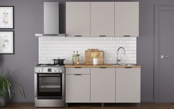 Кухонный гарнитур 1500 мм Венера кашемир ЛДСП (Олмеко) в Арамиле - aramil.mebel-e96.ru