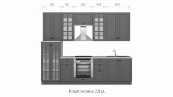 Кухонный гарнитур Верона 2800 мм в Арамиле - aramil.mebel-e96.ru