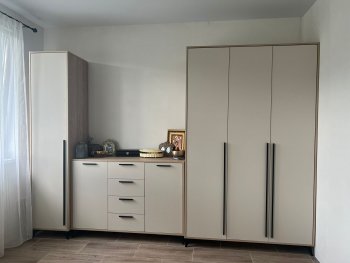Шкаф 1360 3С2Я с ящиками Ева Сатин (Памир) в Арамиле - aramil.mebel-e96.ru