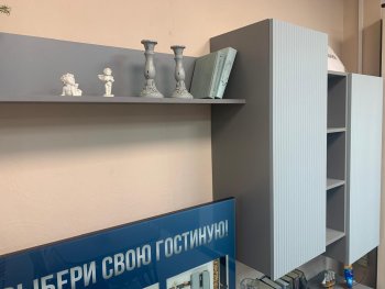 Стенка Сканди МДФ НМ-001 грин грей софт (Стиль) в Арамиле - aramil.mebel-e96.ru