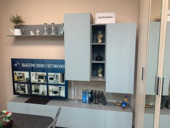 Стенка Сканди МДФ НМ-001 грин грей софт (Стиль) в Арамиле - aramil.mebel-e96.ru