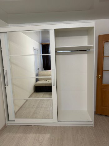 Шкаф-купе Крафт-6 белый ясень 2000 мм (БТС) в Арамиле - aramil.mebel-e96.ru