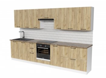 Кухонный гарнитур Янтарь 3000 мм (Герда) в Арамиле - aramil.mebel-e96.ru