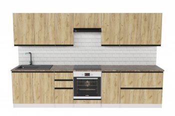 Кухонный гарнитур Янтарь экстра 3000 мм (Герда) в Арамиле - aramil.mebel-e96.ru