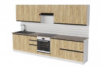 Кухонный гарнитур Янтарь экстра 3000 мм (Герда) в Арамиле - aramil.mebel-e96.ru